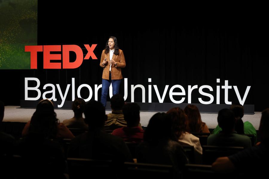 Jordy Dickey presents at first ever TEDxBaylor University event